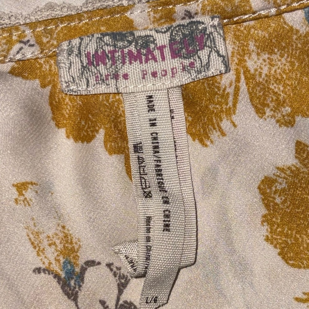 Free People Floral Mini Dress in Yellow and Blue - Picture 9 of 10